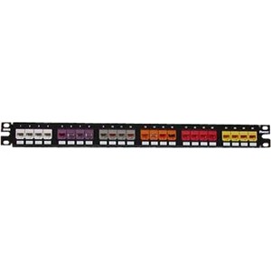 Panduit CPP24FMWBLY Patch Panels Panduit Mini-com Cpp24fmwbl 24-port Modular Patch Panel - 24 - 24 Port(s) - 24 X Rj-11 (cpp24fmwbly) 013227087631