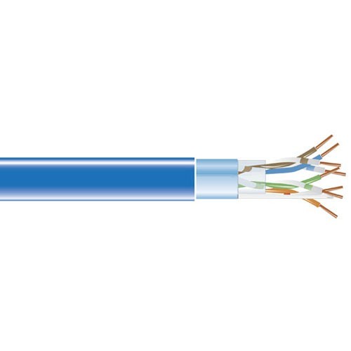 Black Box EVNSL0501A-1000 Cables Cat5e 350-mhz Solid Ethernet Bulk Cable - Shielded (f/utp), Cmr Pvc, Blue, 1000- (evnsl0501a-1000) Evnsl0501a1000 093007448906