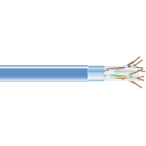 Black Box EVNSL0601A-1000 Cables Cat6 400-mhz Solid Ethernet Bulk Cable - Shielded (f/utp), Cmr Pvc, Blue, 1000-f (evnsl0601a-1000) Evnsl0601a1000 650361331932