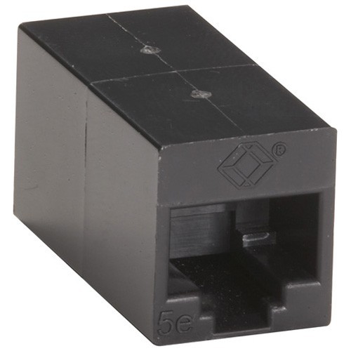 Black Box FM509 Connector Adapters Black Box Cat.5e Coupler Adapter - 1 Pack - 1 X Rj-45 Network Female - 1 X Rj-45 Network Female - Bl 746320011660