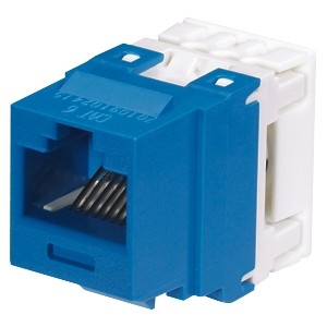 Panduit NK688MBU Cable Ends/Connectors Panduit Netkey Nk688mbu Cat.6 Connector Adapter - 1 X Rj-45 Network - Blue 074983574698