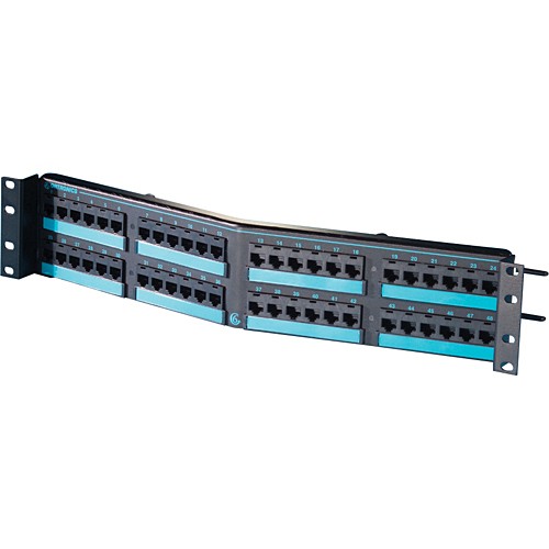 C2g PHA66U48 Patch Panels Clarity 6 Or-pha66u48 Angled Cat6 High Density 48-port Network Patch Panel 