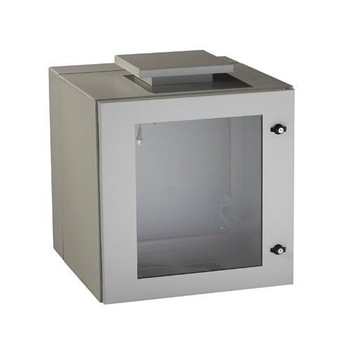 Black Box RMW5100AF Rack Equipment Nema 12 Wallmount Cabinet With Fan - 12u, 24inch Cube, Double-hinged, Beige, Gsa (rmw5100af) 093007432165