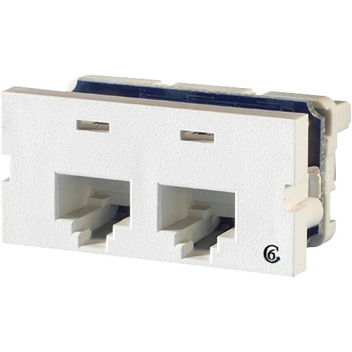 C2g S22600-88 Faceplates & Mounting Boxes Ortronics Clarity Series Ii Faceplate Module - Cloud White (s22600-88) S2260088 662875438625