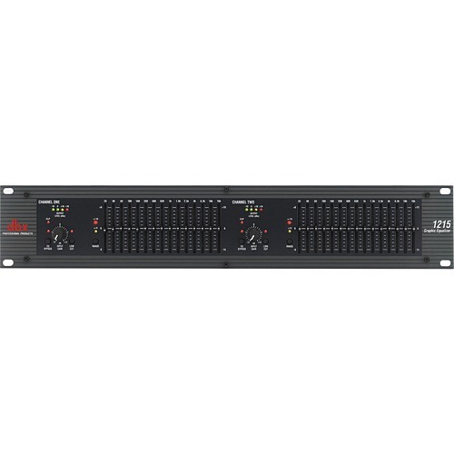Dbx 1215 Stereo Equalizers 2 Channel 15-band Graphic Equalizer W/6 Or 15 Db Boost/cut And Rf Filters (1215) 691991400032