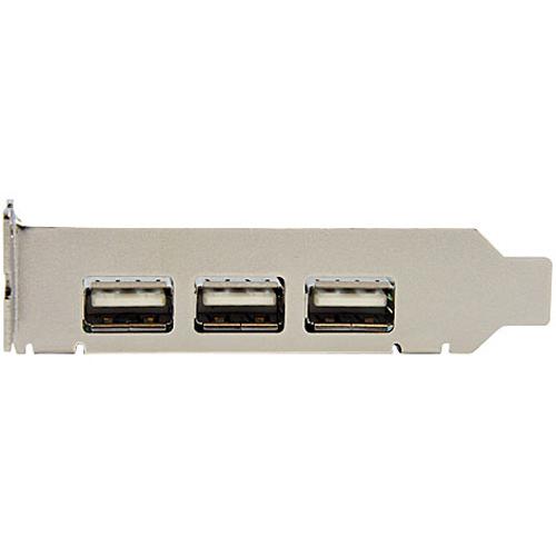 Startech PEXUSB4DP USB/Firewire Adapters 4 Port Pci Express Low Profile High Speed Usb Card 065030836661