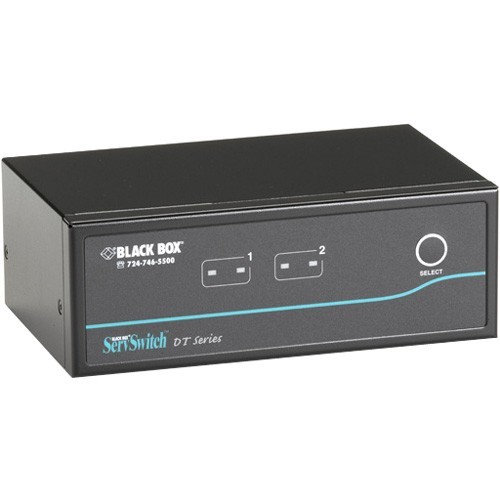 Black Box KV9622A KVM Switchboxes Black Box Servswitch Kv9622a Dual-head Kvm Switch - 2 X 2 - Dvi Video, 2 X Type B Usb 822088063704