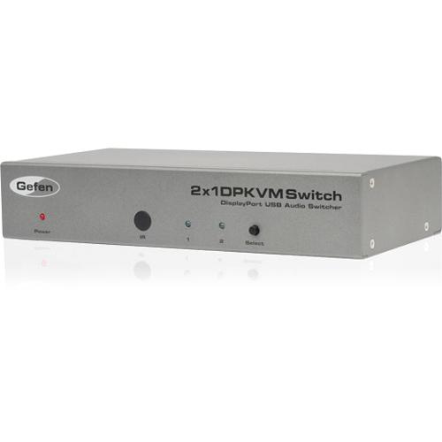 Gefen EXT-DPKVM-241 KVM Switchboxes Gefen Ext-dpkvm-241 Displayport Kvm Switch - 2 X 1 - 2 X Displayport Digital Audio/video, 2 X Type B Extdpkvm241 818214577757