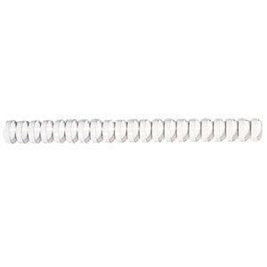 Fellowes 52370 Uncategorized Plastic Combs - Round Back, 1/4", 20 Sheets, White, 100 Pack FEL52370 00072512007723