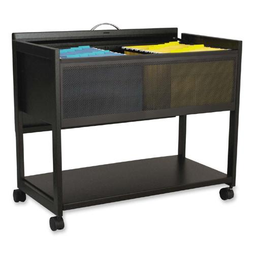 Safco 5353BL Carts & Dollies Top Locking Mesh Mobile Tub Files SAF5353BL 073555535327