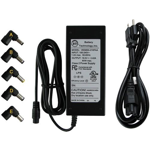 Battery Technology AC-U65W-5X Power Adapters Bti Ac-u65w-5x Ac Adapter 19v 65w 04g2660031t2, A00020, Nx061/np, 200-xx027-11-1, Cf745, P975f, 200- Acu65w5x 745473120878