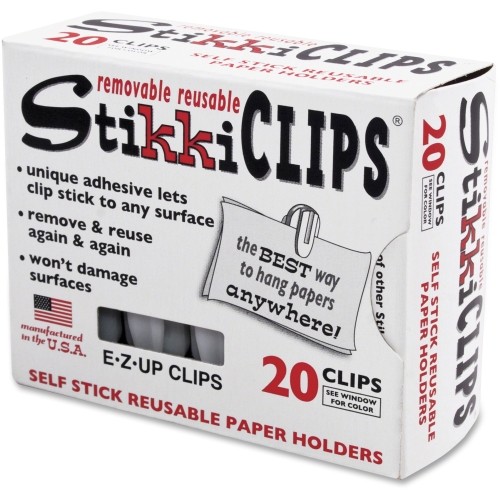 Advantus Corp 01220 Pins & Clamps Stikkiclips Adhesive Clips AVT01220 021869012201