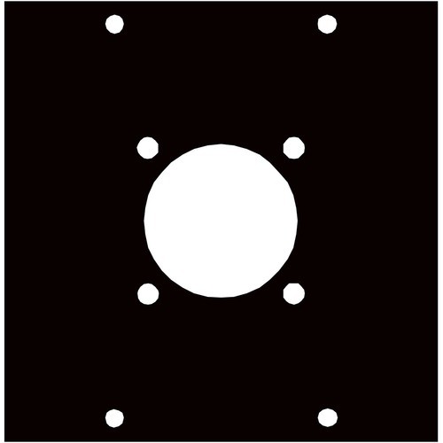 Middle Atlantic 1W1 Faceplates & Mounting Boxes Middle Atlantic Faceplate Insert - Brushed Black, Anodized Black - Aluminum (1w1) 656747000317