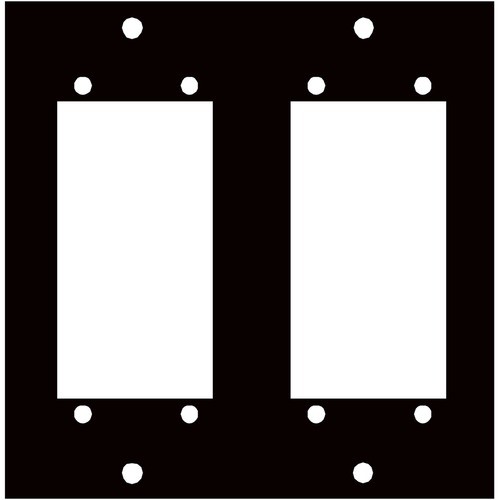 Middle Atlantic 2ELCO90 Panels Middle Atlantic Ucp Punchout Panel - Black - 3.5" Height X 3.4" Width (2elco90) 656747000492