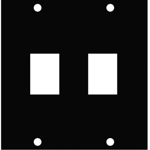 Middle Atlantic KEY-2 Faceplates & Mounting Boxes Ucp Module, Two Keystone Punchouts,holds Varied Connectors (rca, Rj-45, Fiber, E (key-2) Key2 656747094866