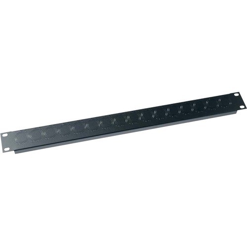 Middle Atlantic UNI-1 Patch Panels Universal Connector Panel, 1 Ru,flexible Connector Knockouts; Flanged Steel With (uni-1) Uni1 656747023026