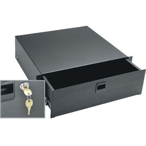 Middle Atlantic D3LK Furniture Accessories Middle Atlantic 3ru Heavy-duty Rack Mounted Drawer With Keylock - 15.88" Width X 14.50" Depth X 5.25 656747068751