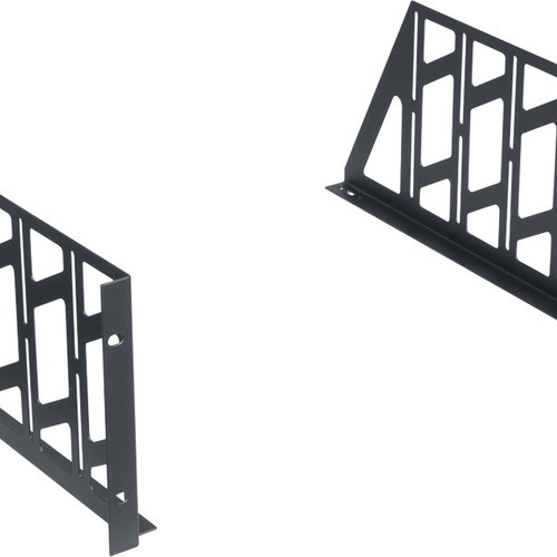 Middle Atlantic KDE4S Rack Equipment Middle Atlantic Rackshelf Ears, 4 Ru, For Use W/bottom - 4u Rack Height - Rack-mountable - Black Pow 656747009068