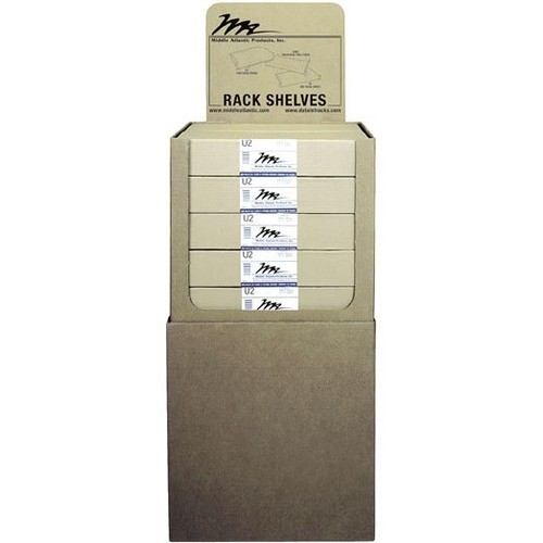 Middle Atlantic U2-RP6 Rack Equipment Middle Atlantic U2rp6 Rack Shelf - 2u Rack Height - Black - Steel - 50 Lb Maximum Weight Capacity (u 656747033995