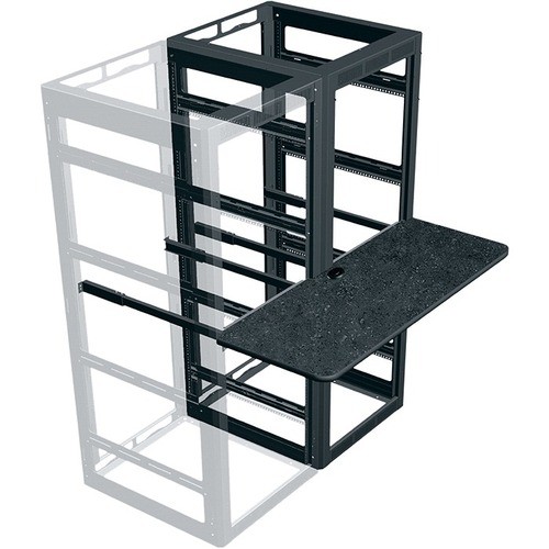 Middle Atlantic WS4-W27-18 Rack Equipment Middle Atlantic 18 Inch Deep Writing Shelf For 27 Inch Deep Racks, 4 Bay - For Notebook, Computer, K Ws4w2718 656747035944