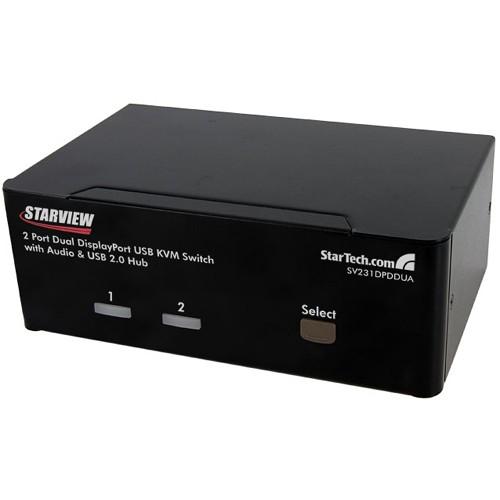 Startech SV231DPDDUA KVM Switchboxes 2-port Dual Display Displayport Kvm 065030839266
