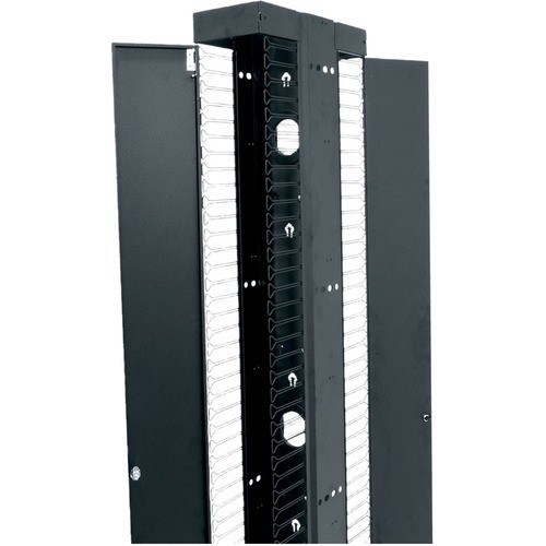 Middle Atlantic VCD-6-45-DC Cable Management Middle Atlantic Vcd Series 45ru Cable Duct - 6in Wide Dual Duct - Duct - Black - 45u Rack Height (vc Vcd645dc 656747095443