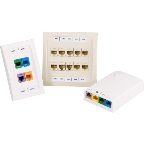 Panduit C125X030FJC Labels Panduit Id Label - 1 1/4" Width X 19/64" Length - Rectangle - Thermal Transfer - White - Polyolefin  074983349302