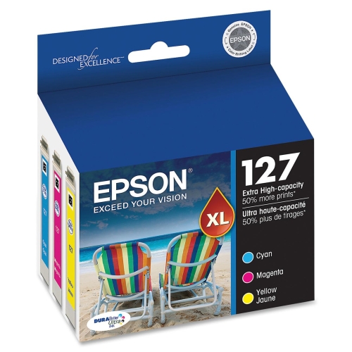 Epson T127520S Toners & Ink Cartridges Durebrite T127520-s High Capacity Multi-pack Ink Cartridge EPST127520S 010343876200