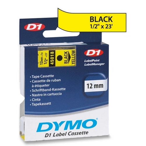 Dymo 45018 Labels D1 Electronic Tape Cartridge 002900548279