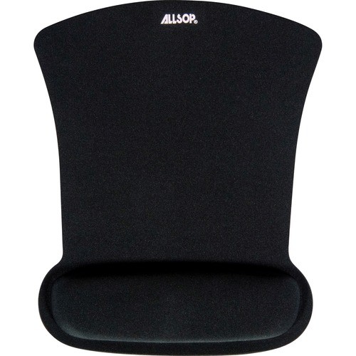 Allsop 30191 Wrist/Mouse Pads Allsop Ergoprene Gel Mouse Pad With Wrist Rest - Black - (30191) - 1" X 8" X 11" Dimension - Black - 818250209681