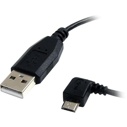 Startech UUSBHAUB1LA Cables 1 Ft Micro Usb Cable - A To Left Angle Micro B 065030841009