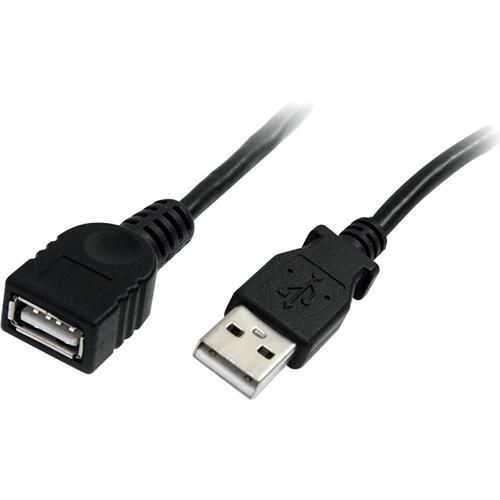 Startech USBEXTAA6BK Cables 6 Ft Black Usb 2.0 Extension Cable A To A - M/f 065030840811