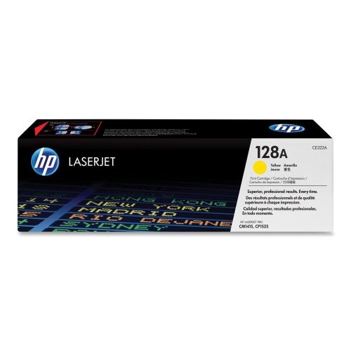 Hp CE322A Toners & Ink Cartridges 128a (ce322a) Yellow Original Laserjet Toner Cartridge 884420854524