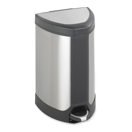 Safco 9686SS Wastebaskets & Trash Cans Step-on Waste Receptacle SAF9686SS 073555968606