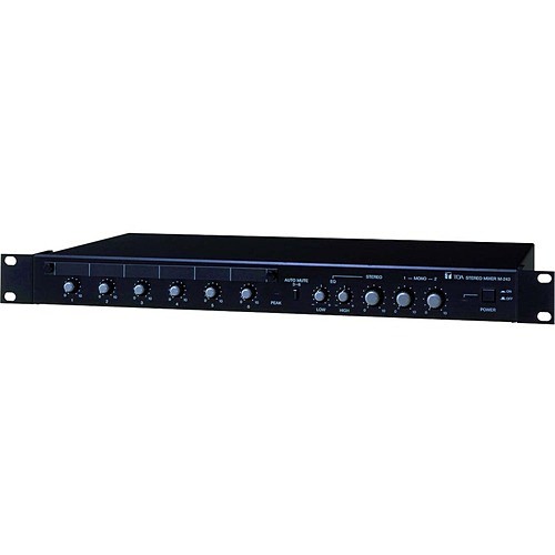 Toa M-243 L Audio Mixers Rack-mount Mixer- 2 Mono/4 Stereo In- 2 Mono Stereo Out- 3 Bus- Black (m-243 L) M243l 