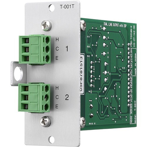 Toa T-001T Miscellaneous Devices Toa 9000 Series Plug-in Module T-001t - 3.1" Height X 1.4" Width X 3.6" Depth - Aluminum T001t 657248917487