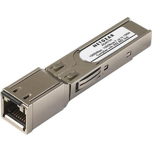 Netgear AGM734-10000S Switch Modules Netgear Prosafe Agm734 Sfp Module - For Data Networking - 1 X Rj-45 1000base-t Lan - Twisted Pairgig Agm73410000s 652977225469