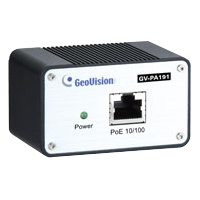 Geovision 55-PA191-100 Power Injectors/Splitters Geovision Gv-pa191 Power Over Ethernet Injector - 48 V Dc Input - 48 V Dc, 400 Ma Output - 1 X 10/10 55pa191100 4717095104631