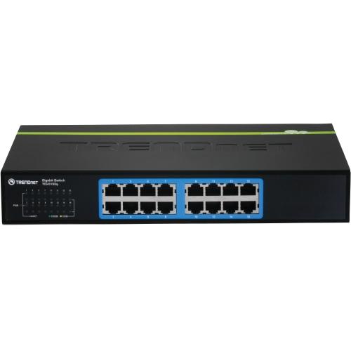 Trendnet TEG-S16DG Switches & Bridges Trendnet 6-port Unmanaged Gigabit Greennet Desktop Metal Switch, Ethernet-network Switch, 16 X 10-10 Tegs16dg 092834824693