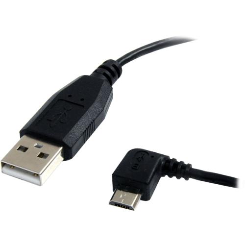 Startech UUSBHAUB3LA Cables 3 Ft Micro Usb Cable - A To Left Angle Micro B 065030841016