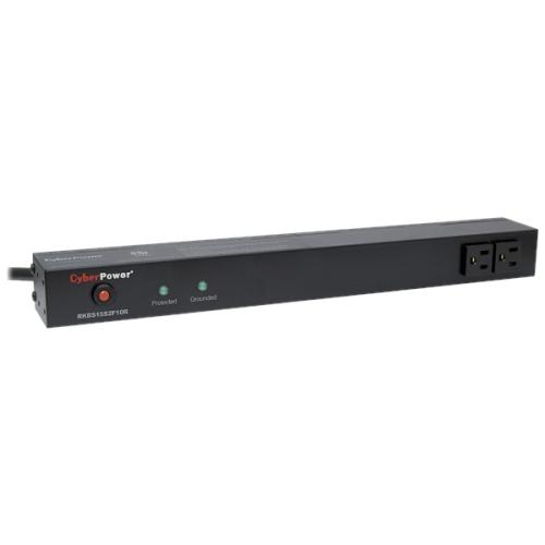 CyberPower RKBS15S2F10R Surge Protectors Cyberpower Rkbs15s2f10r Rackbar 12 - Outlet Surge With 3600 J - Clamping Voltage 400v, 15 Ft, Nema 5 763615967587