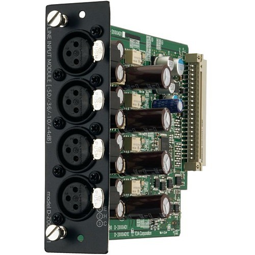 Toa D-2000AD1 Miscellaneous Devices Toa D-2000ad1 Mic/line Input Module - 4.7" Height X 1.4" Width X 7" Depth - Gloss Black - Steel D2000ad1 