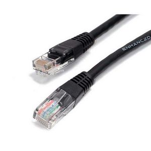 Startech C6PATCH15BK Cables 15ft Black Cat6 Utp Patch Cable Etl Verified 065030804134