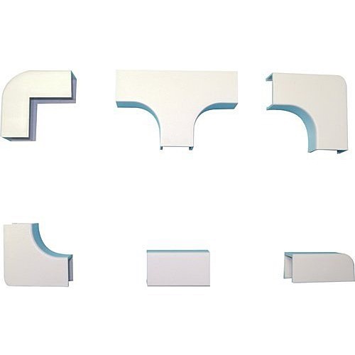 George Risk E-Z 58 COM-W Cable Management Gri Raceway Connector Combo Pack - Cable Management Kit - White - Abs Plastic (e-z 58 Com-w) Ez58comw 697625033386