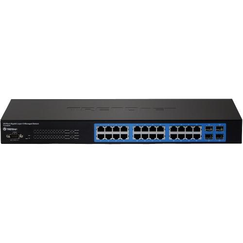 Trendnet TL2-G244 Switches & Bridges Trendnet 24-port Gigabit Layer 2 Switch With 4 Shared Mini-gbic Slots; 48 Gbps Switching Capacity; S Tl2g244 172302745375