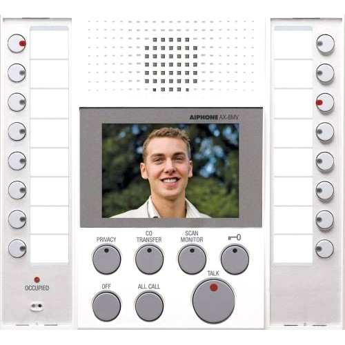 Aiphone AX-8MV-W Intercom Systems Aiphone Ax-8mv-w Intercom Master Station - Wall Mount Ax8mvw 790143412890