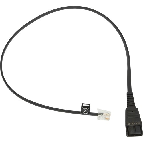 Jabra 8800-00-25 Cables Jabra Headset Adapter Cable - Audio Cable - First End: Quick Disconnect - Second End: Rj-11 Phone -  88000025 818219058268