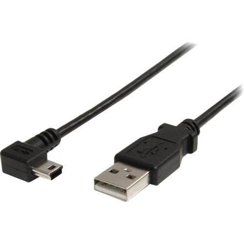 Startech USB2HABM6RA Cables 6 Ft Mini Usb Cable - A To Right Angle Mini B 065030842884