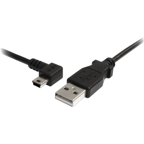 Startech USB2HABM6LA Cables 6 Ft Mini Usb Cable - A To Left Angle Mini B 065030842877