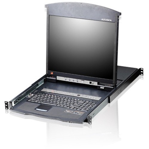 Aten KL1516AM Rackmount LCDs Aten Kl1516am Dual Rail Rackmount Lcd-taa Compliant - 16 Computer(s) - 17" Lcd - 1280 X 1024 - 16 X  672792400636
